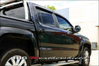 Installed View - Volkswagen Amarok Ute (2009-2022): Premium Window Visors