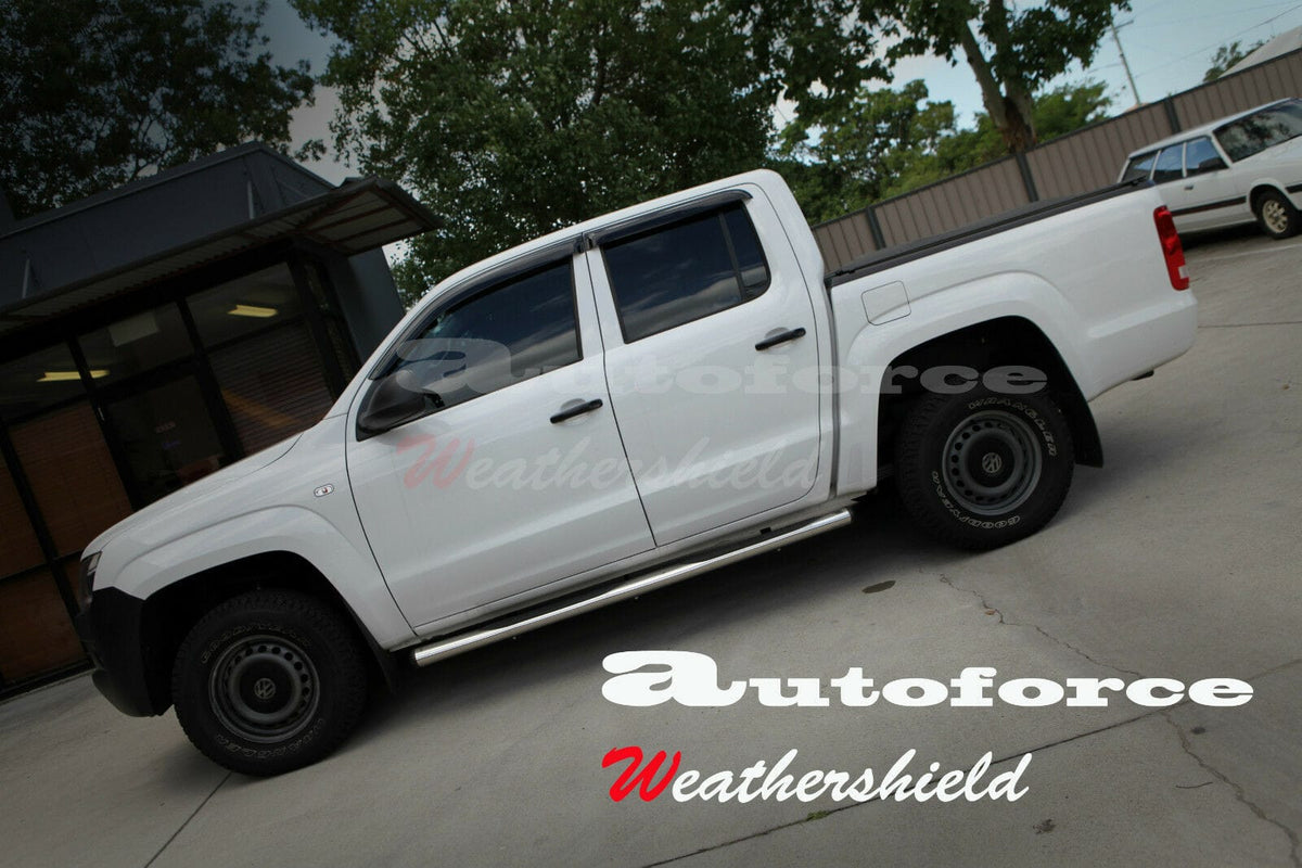 Installed View - Volkswagen Amarok Ute (2009-2022): Premium Window Visors