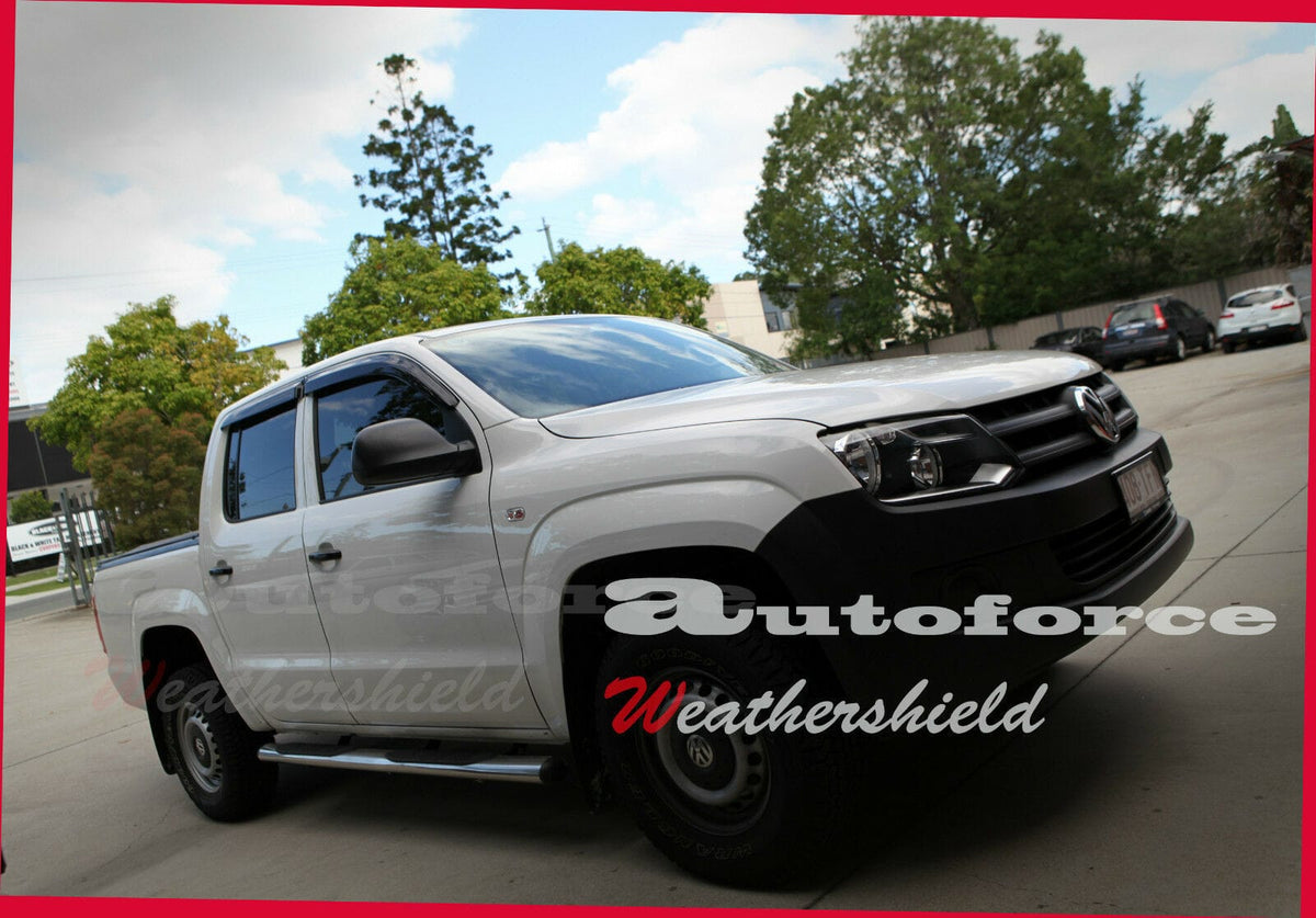 Installed View - Volkswagen Amarok Ute (2009-2022): Premium Window Visors
