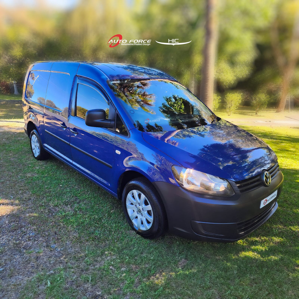 Installed View - Volkswagen Caddy (2005-2017): Premium Window Visors