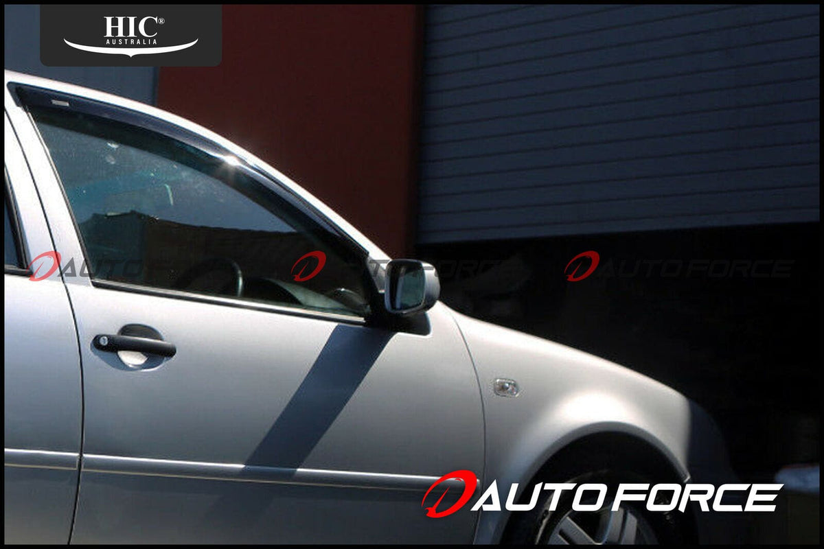 Installed View - Volkswagen Golf MK4 5-Door Hatch (1998-2004): Premium Window Visors