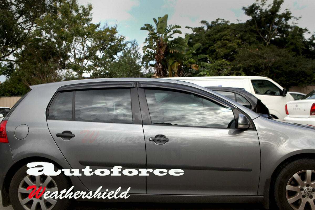 Installed View - Volkswagen Golf MK5 (2005-2008): Premium Window Visors