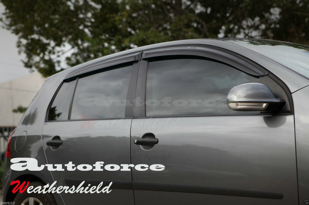 Installed View - Volkswagen Golf MK5 (2005-2008): Premium Window Visors