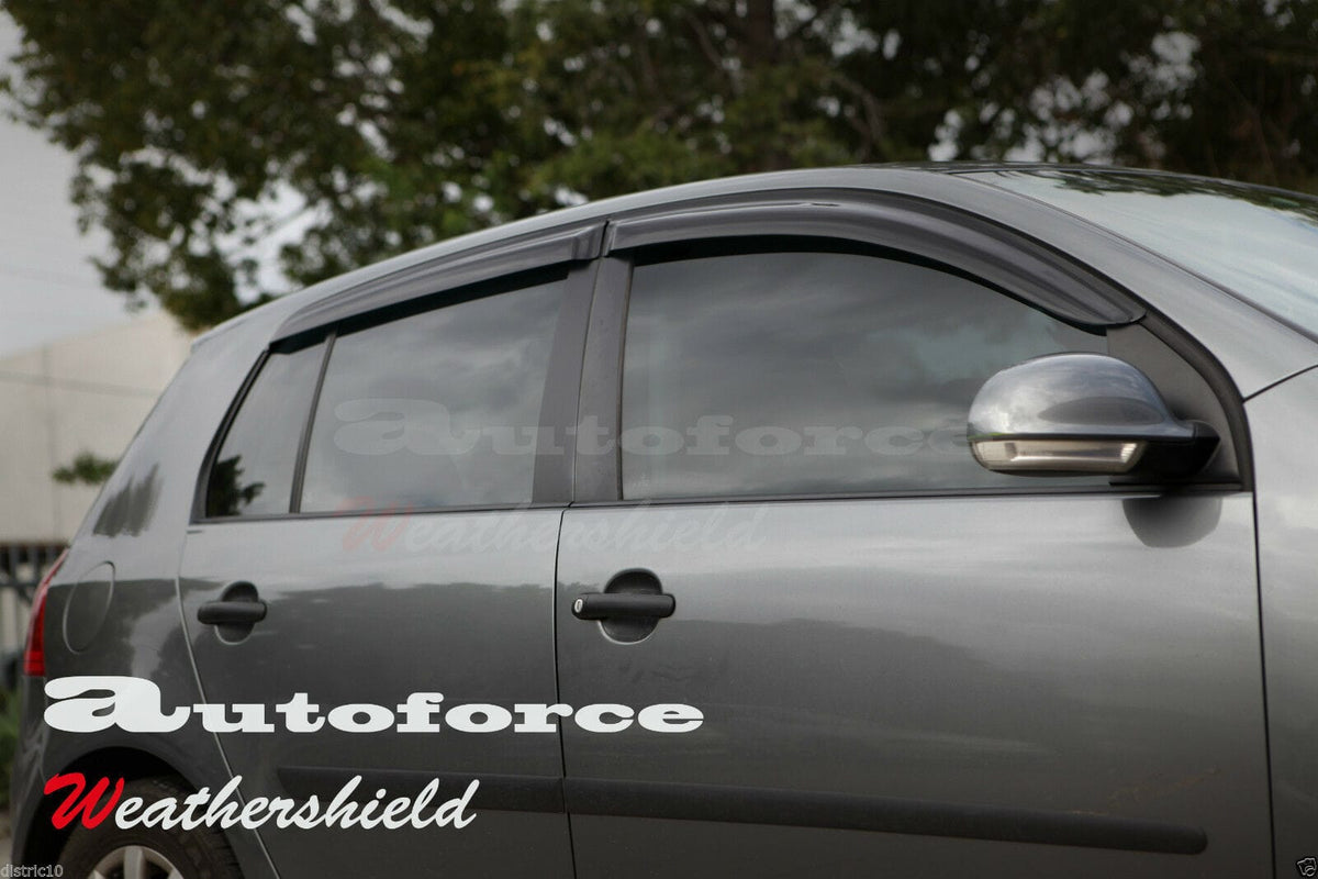 Installed View - Volkswagen Golf MK5 (2005-2008): Premium Window Visors