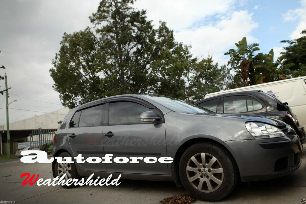 Installed View - Volkswagen Golf MK5 (2005-2008): Premium Window Visors