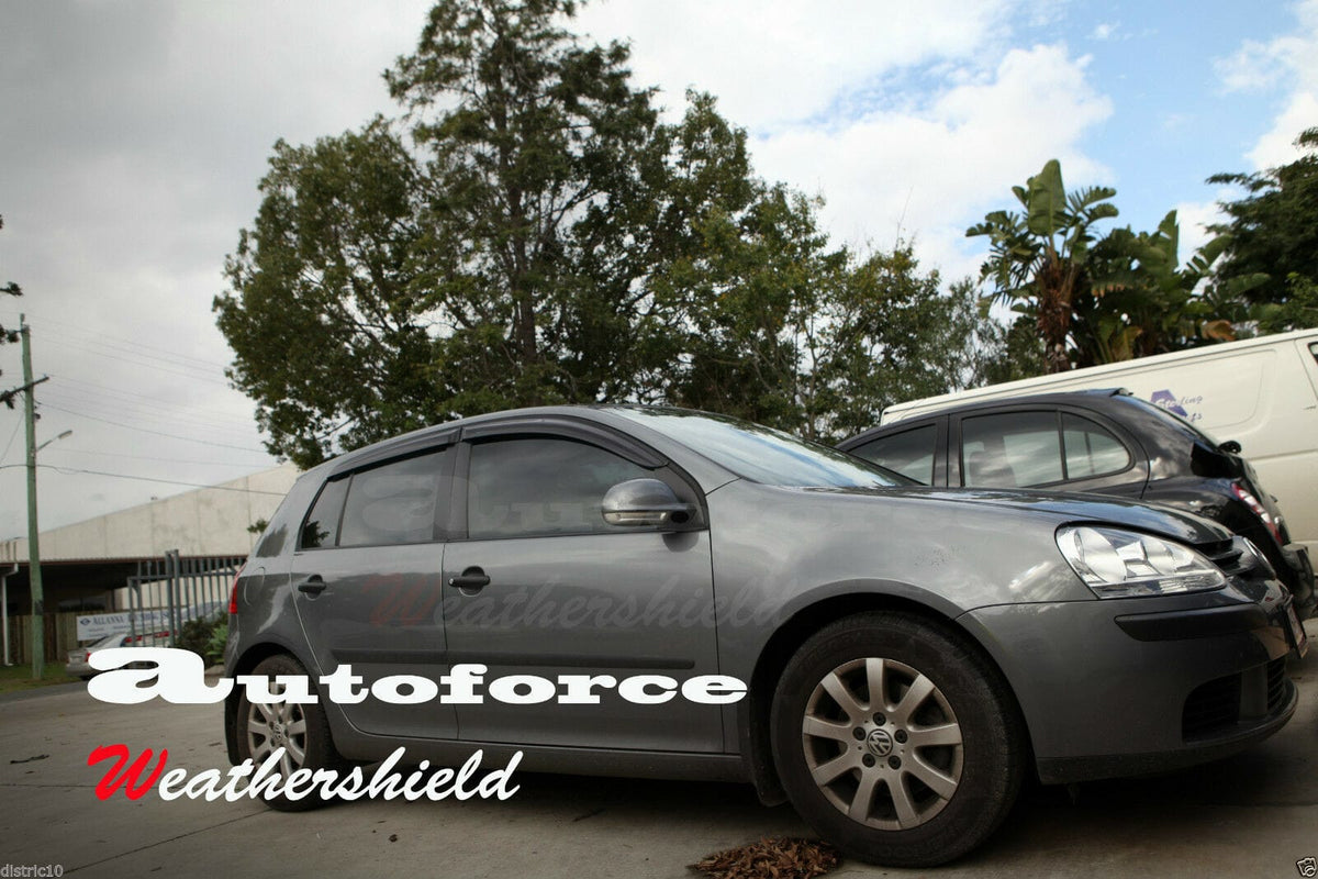 Installed View - Volkswagen Golf MK5 (2005-2008): Premium Window Visors