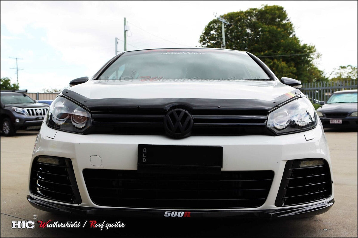 Installed View - Volkswagen Golf MK6 (2008-2014): Bonnet Protector Guard