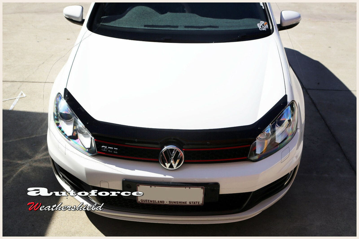 Installed View - Volkswagen Golf MK6 (2008-2014): Bonnet Protector Guard