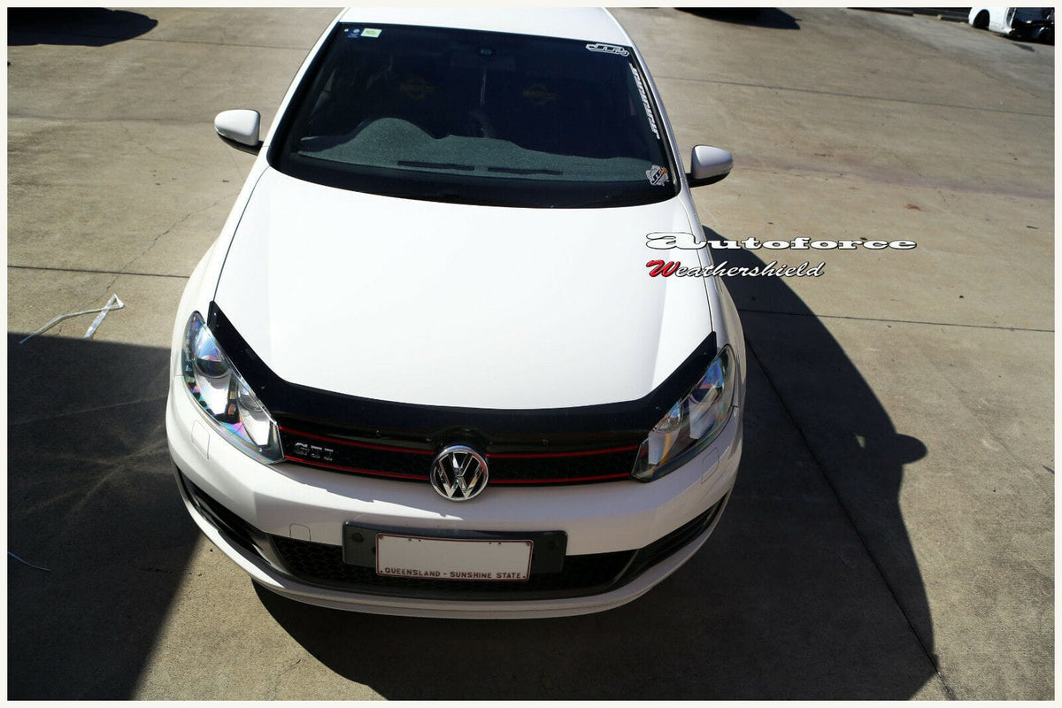 Installed View - Volkswagen Golf MK6 (2008-2014): Bonnet Protector Guard