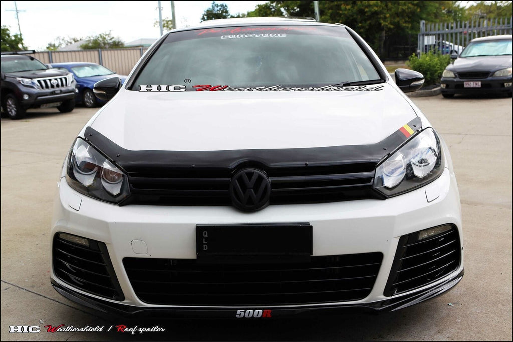 Installed View - Volkswagen Golf MK6 (2008-2014): Bonnet Protector Guard