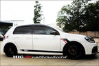 Installed View - Volkswagen Golf MK6 GTI R (2009-2013): Premium Window Visors