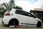 Installed View - Volkswagen Golf MK6 GTI R (2009-2013): Premium Window Visors
