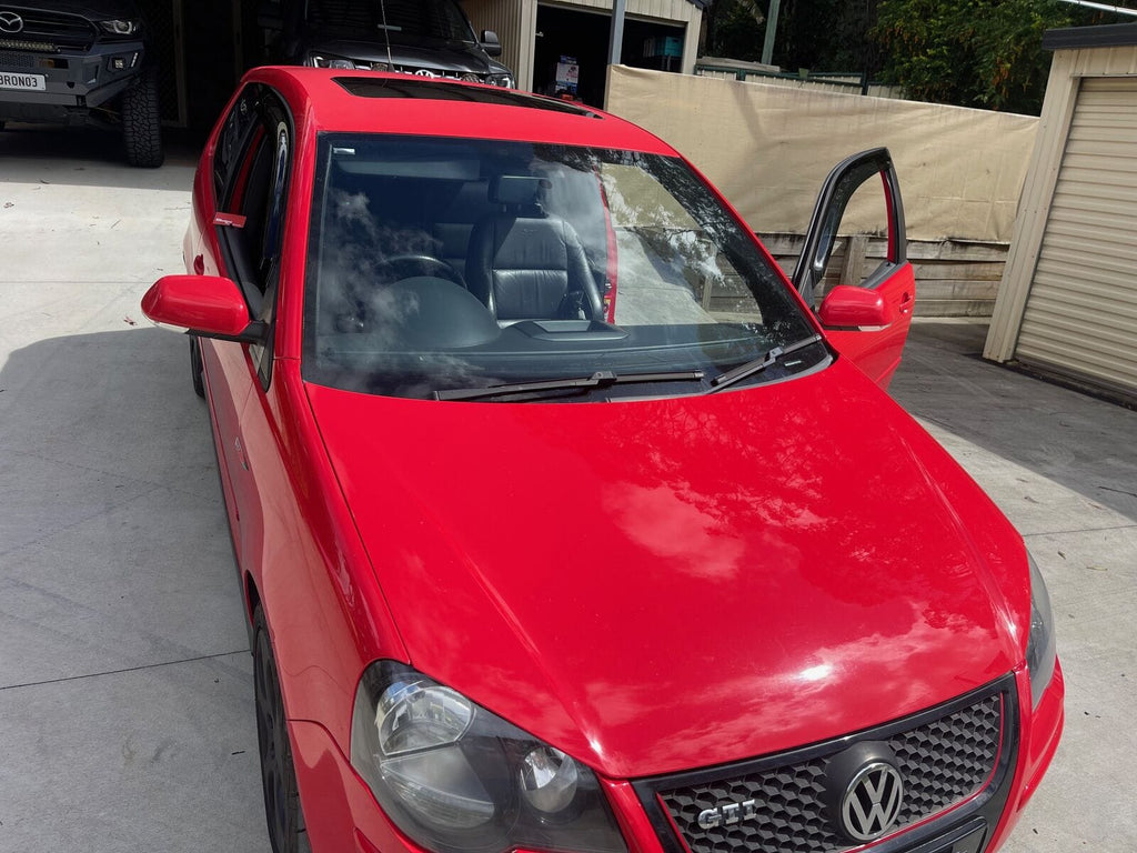 Installed View - Volkswagen Polo 9N 3-Door (2002-2009): Premium Window Visors