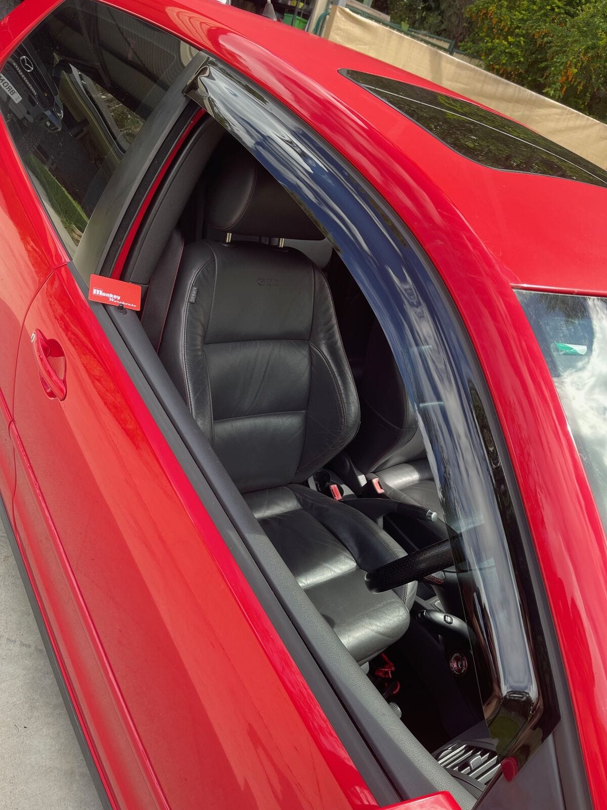 Installed View - Volkswagen Polo 9N 3-Door (2002-2009): Premium Window Visors