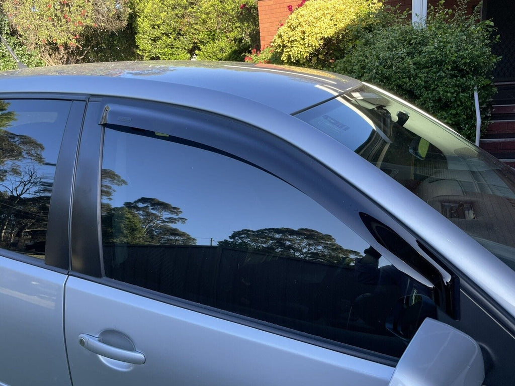 Installed View - Volkswagen Polo 9N Hatch (2002-2010): Premium Window Visors