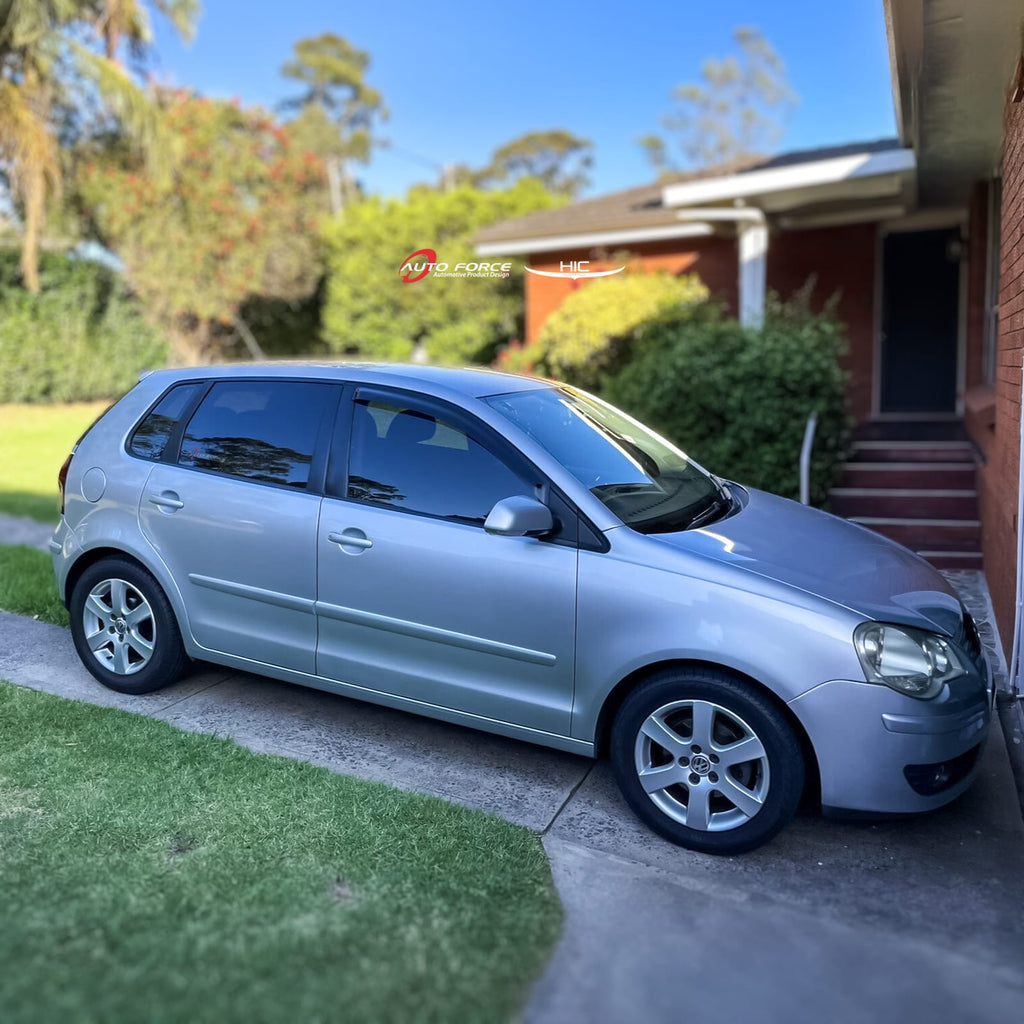 Installed View - Volkswagen Polo 9N Hatch (2002-2010): Premium Window Visors