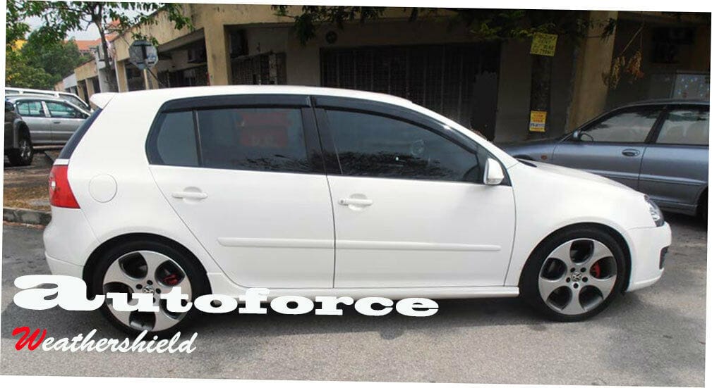 Installed View - Volkswagen Polo 9N Hatch (2002-2010): Premium Window Visors