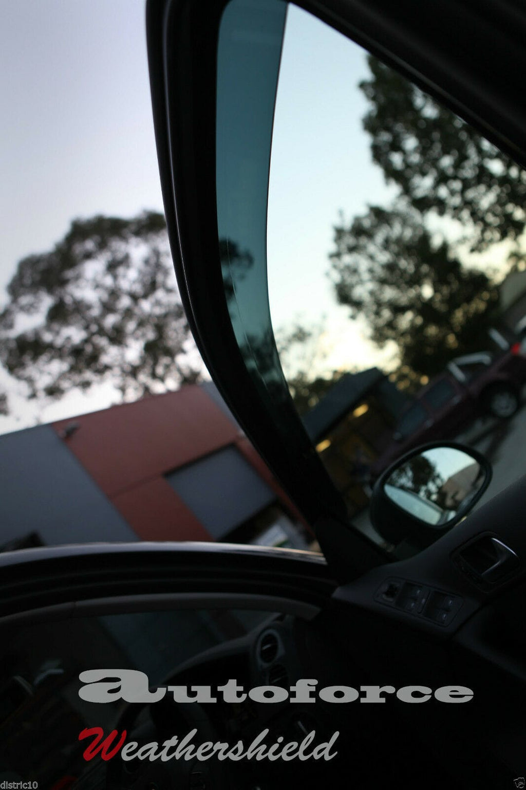 Installed View - Volkswagen Tiguan (2007-2015): Premium Window Visors