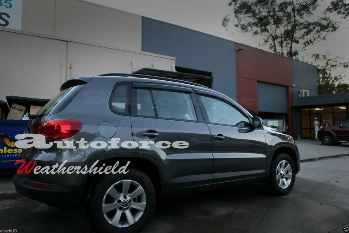 Installed View - Volkswagen Tiguan (2007-2015): Premium Window Visors