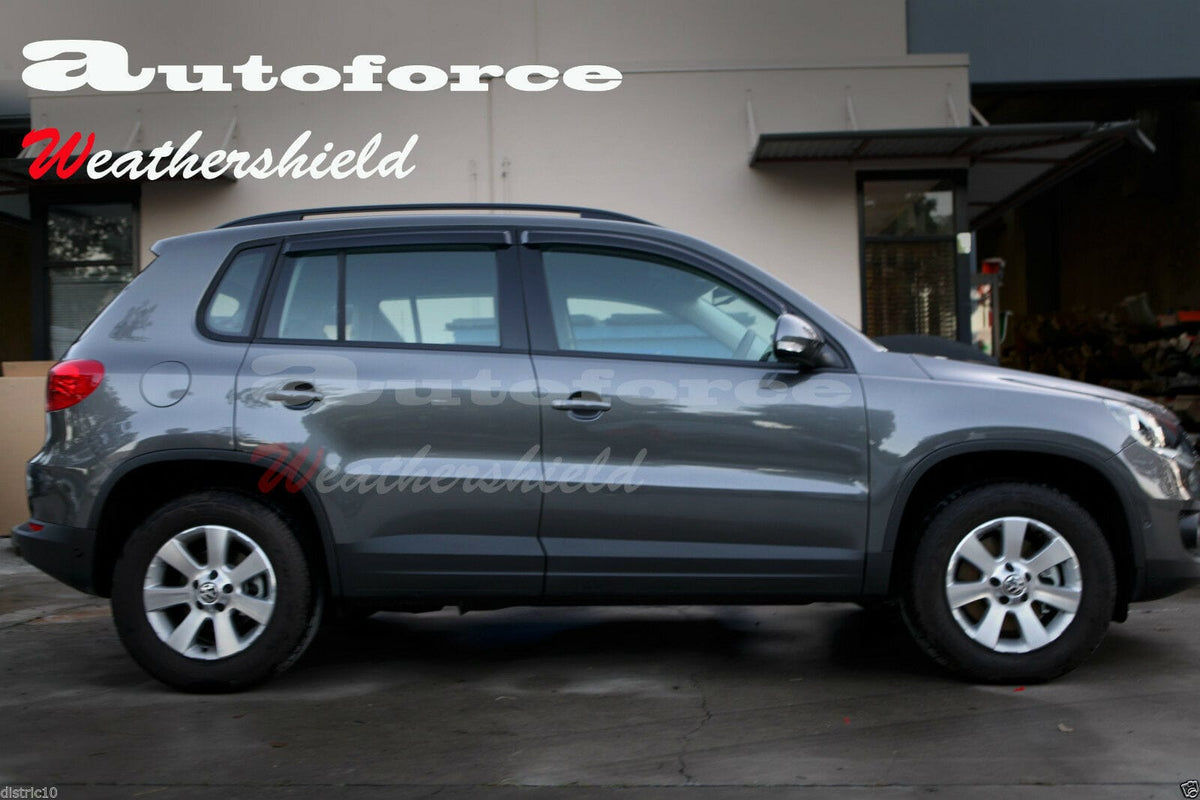 Installed View - Volkswagen Tiguan (2007-2015): Premium Window Visors
