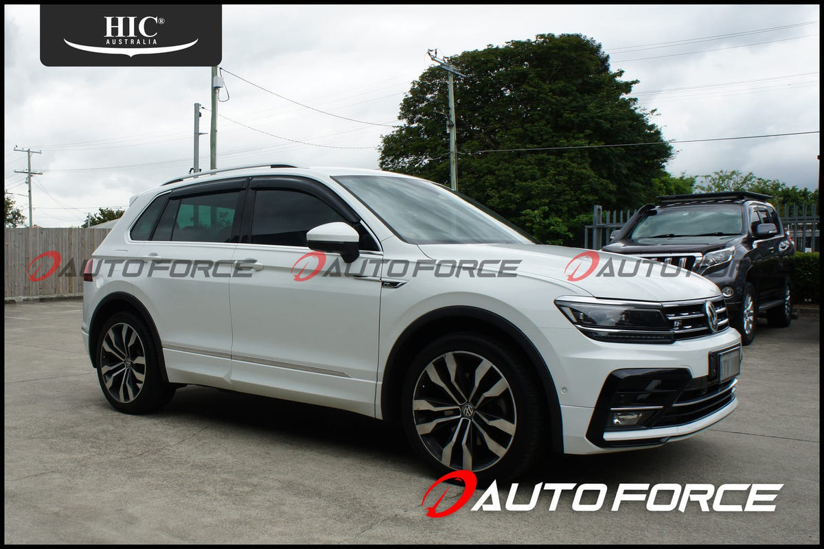 Installed View - Volkswagen Tiguan (2015-2023): Premium Window Visors