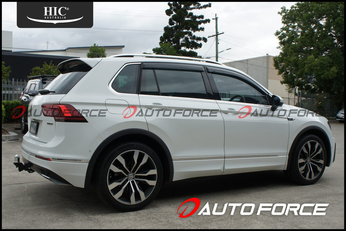 Installed View - Volkswagen Tiguan (2015-2023): Premium Window Visors
