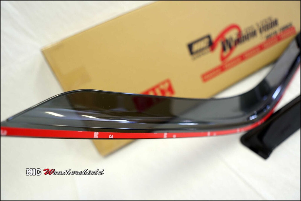 Installed View - Volkswagen Transporter T5 T6 T6.1: Premium Window Visors