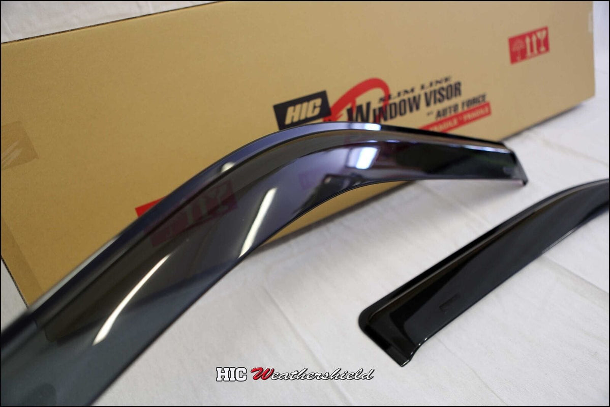 Installed View - Volkswagen Transporter T5 T6 T6.1: Premium Window Visors