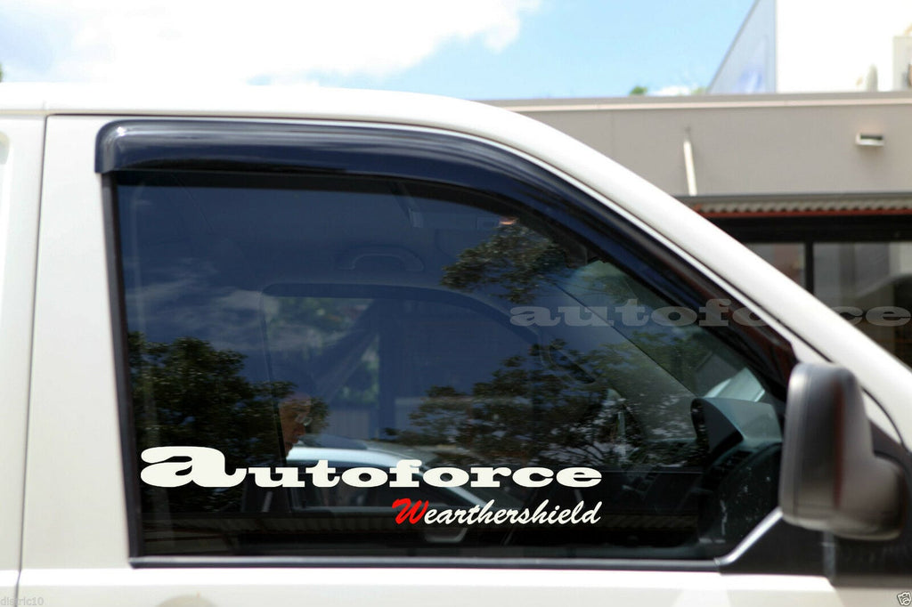 Installed View - Volkswagen Transporter T5 T6 T6.1: Premium Window Visors