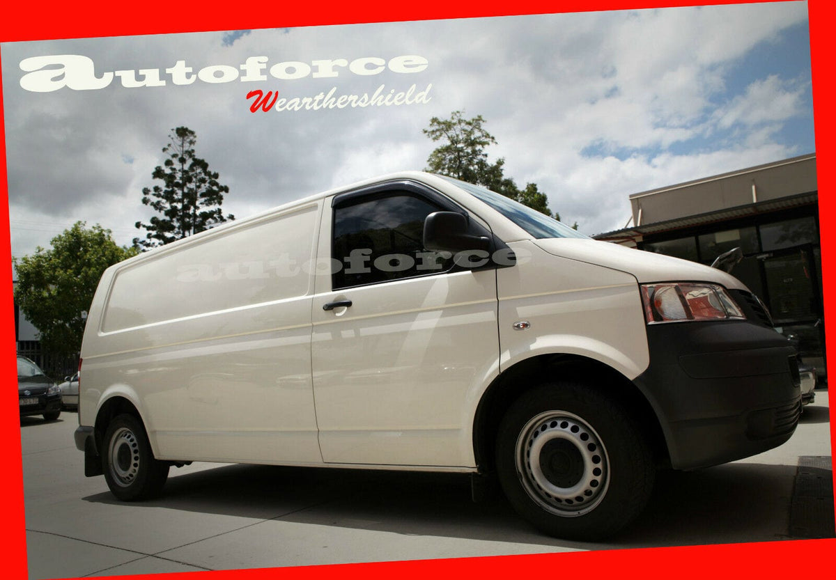 Installed View - Volkswagen Transporter T5 T6 T6.1: Premium Window Visors